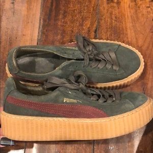 Fenty puma creeper in green and maroon